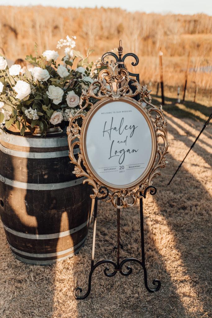 Wedding Couple at Yonah Mountain Vineyard