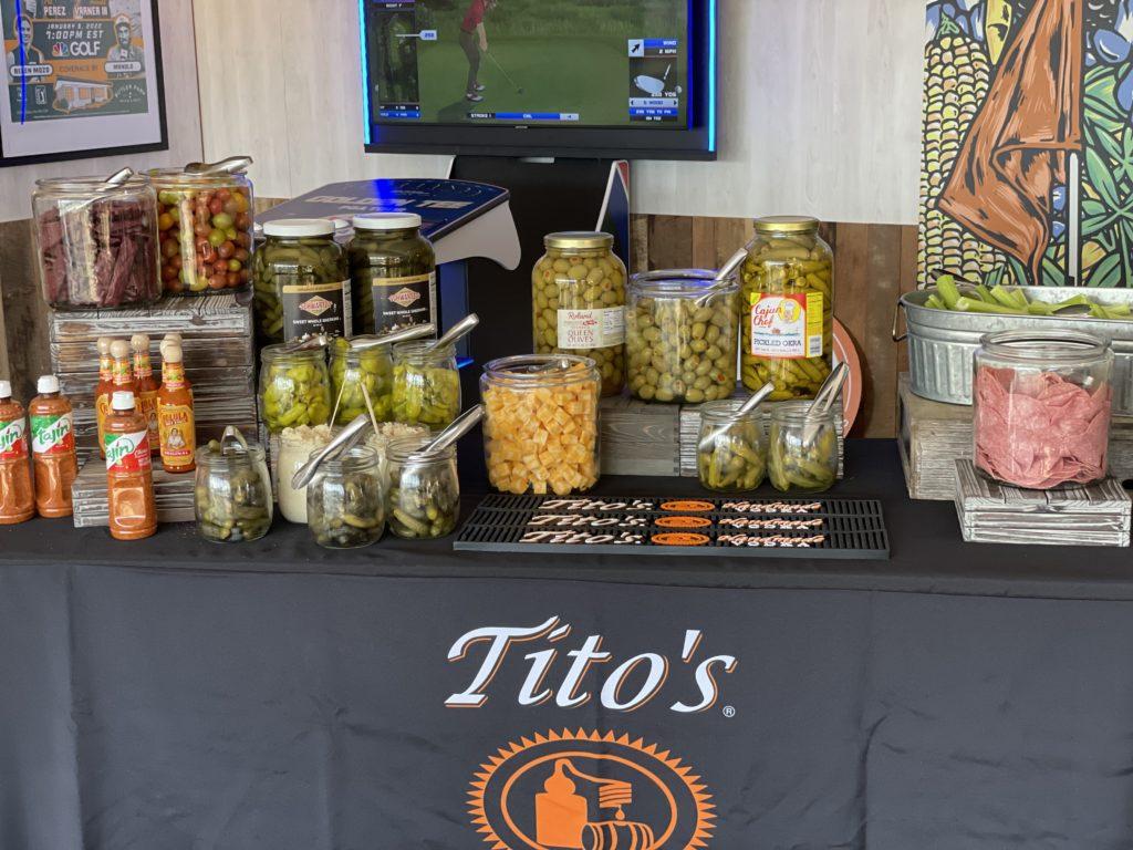 Bloody Mary Bar at Dell Match Play in Austin, TX