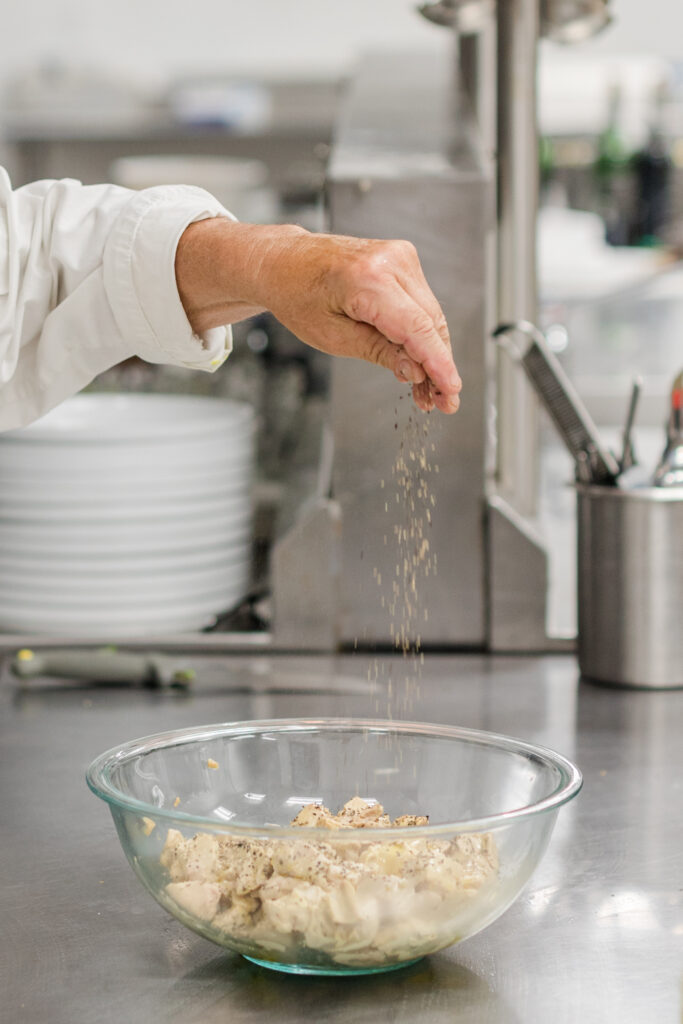 chef preparing duck