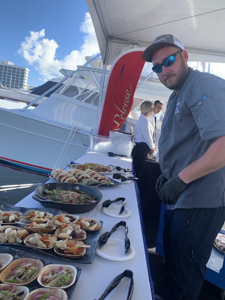 chef preparing food atlanta catering