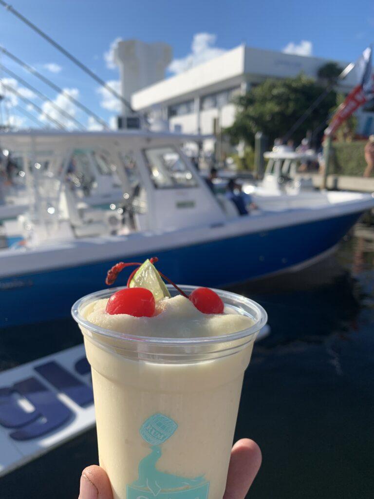 delicious drink at boat show