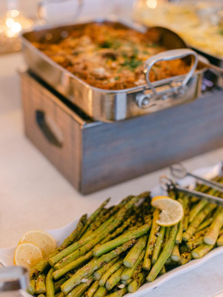 asparagus with wedding meal