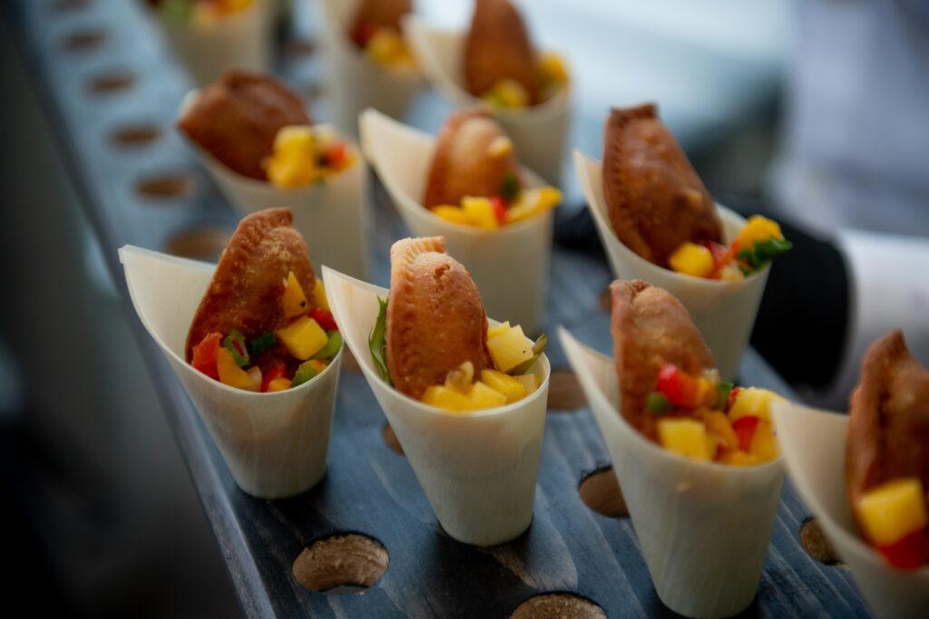 flavorful passed cone appetizer