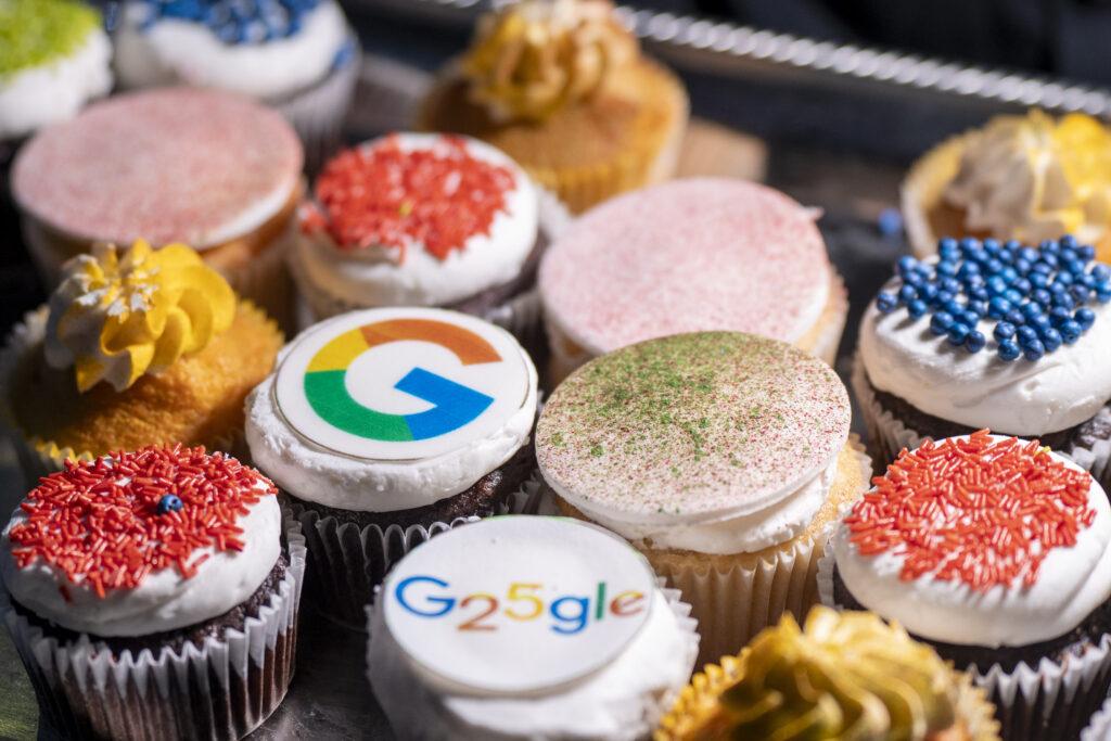 Google branded cupcakes
