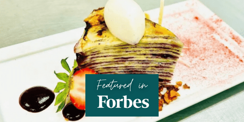 Forbes Blueberry Bliss Birthday Crepe Cake