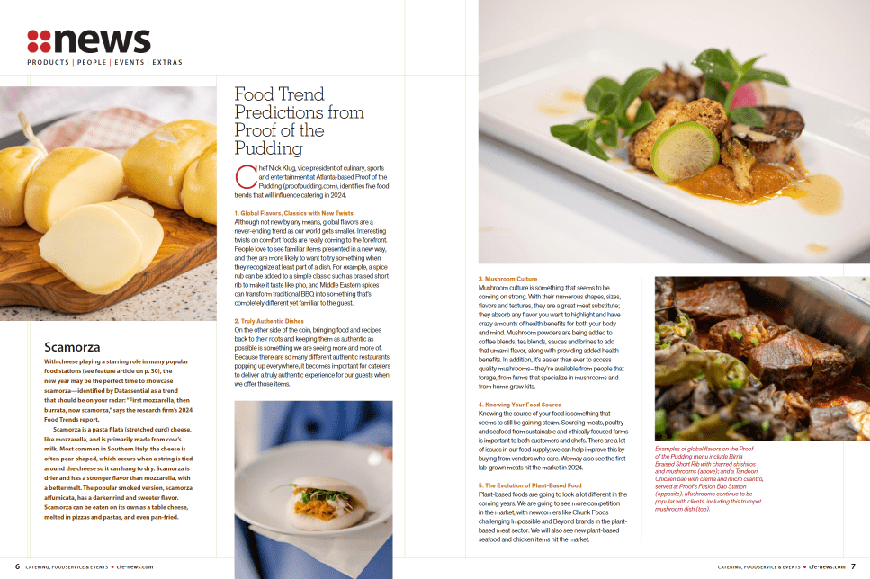 Proof of the Pudding Feature in Catering Foodservice & Events