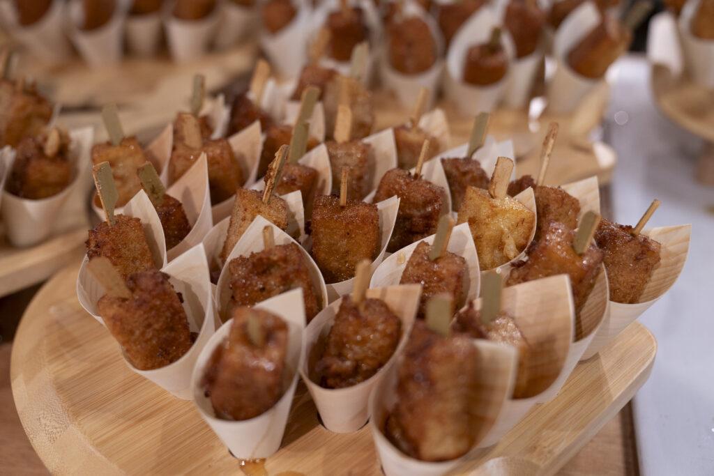 French Toast Shooters with Turkey Bacon
